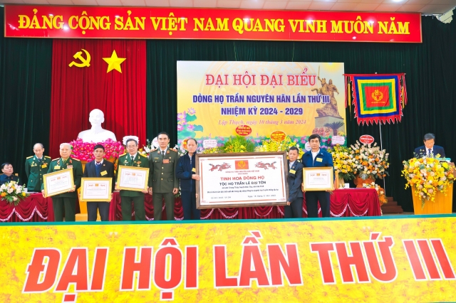 ĐẠI HỘI ĐẠI BIỂU DÒNG HỌ TRẦN NGUYÊN HÃN VIỆT NAM LẦN THỨ III, NHIỆM KỲ 2024-2029